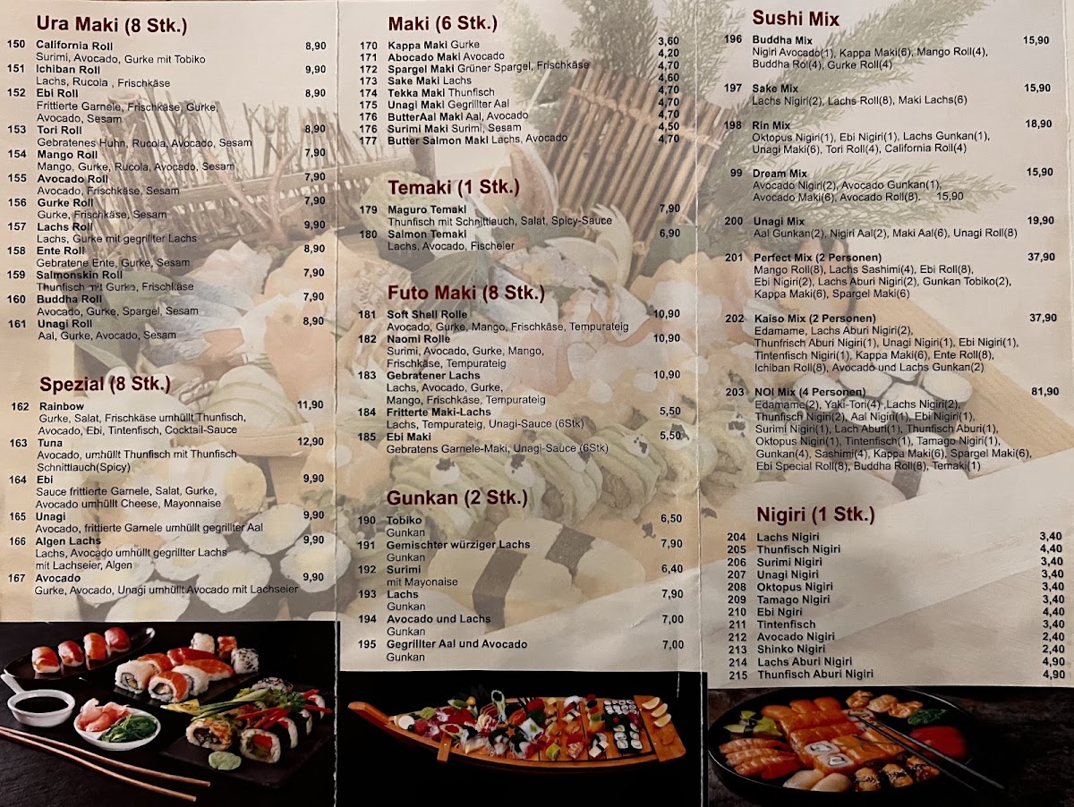 Hanoi Asia Sushi Photo Menu 1