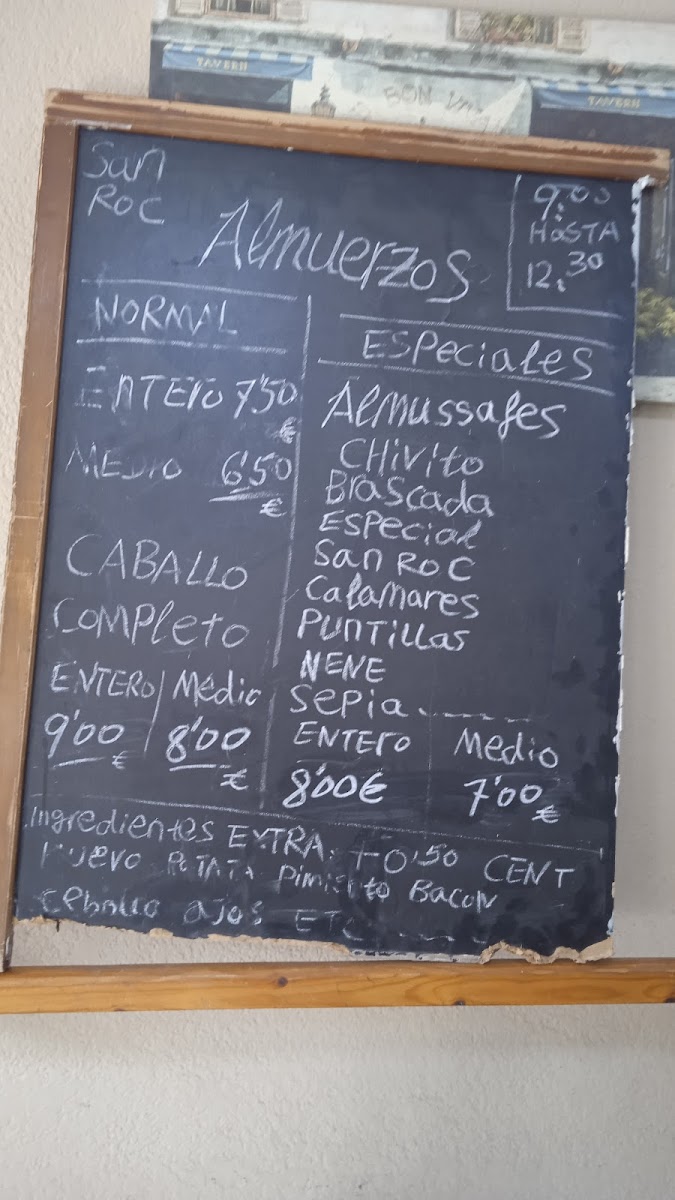 Bar Restaurante Sant Roc Photo Menu 2