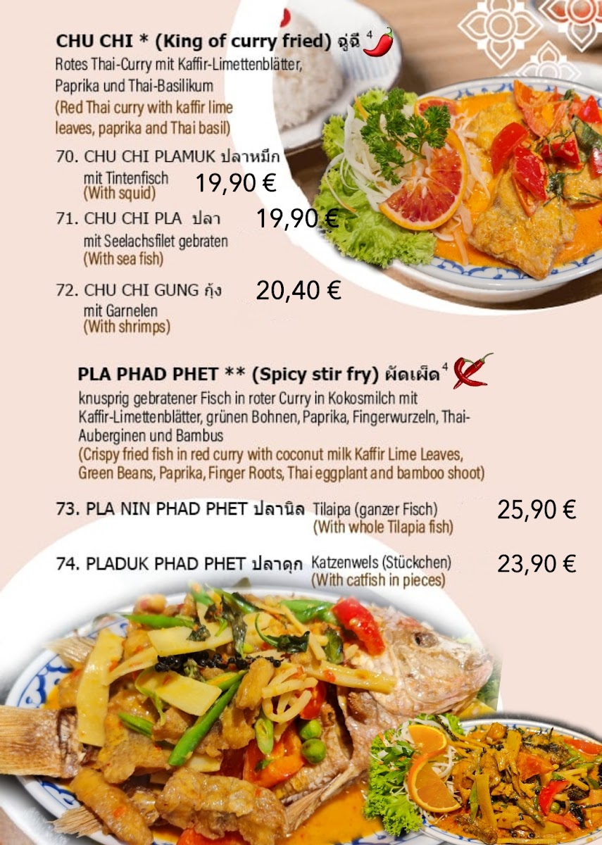 Thung Thong Thai Restaurant Photo Menu 4