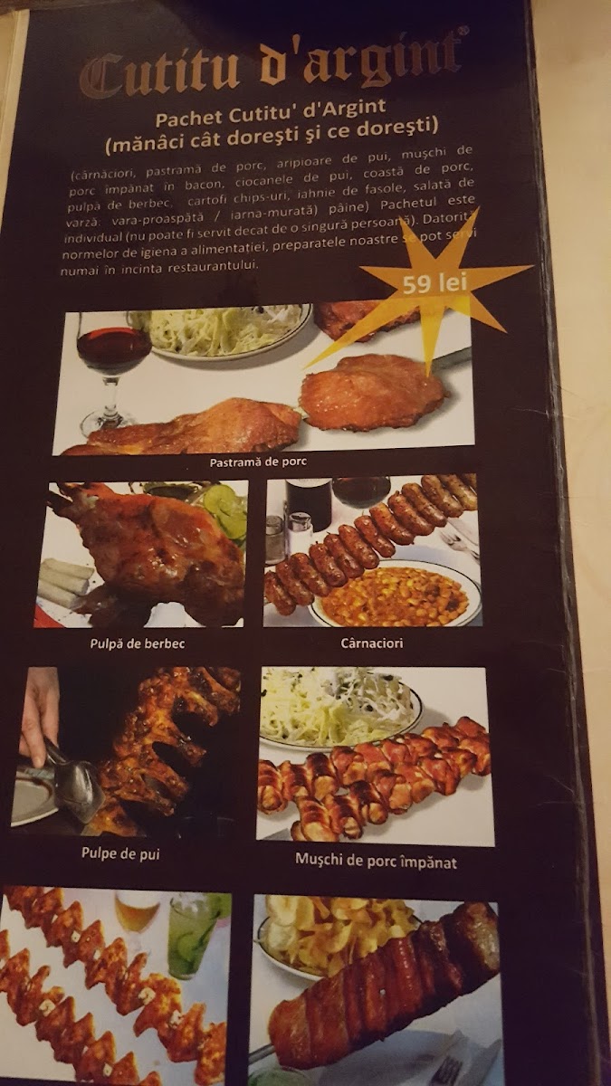 Cutitu d'Argint Photo Menu 3