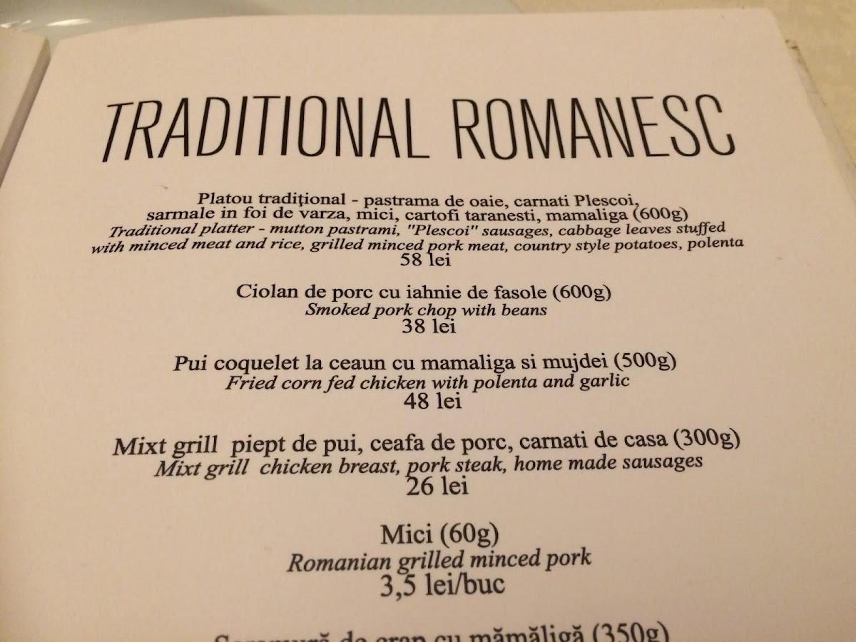 Cutitu d'Argint Photo Menu 5