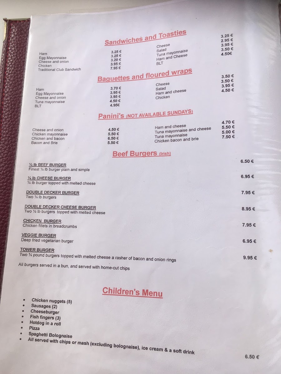 Marinasol Restaurant Cabo Roig Photo Menu 8