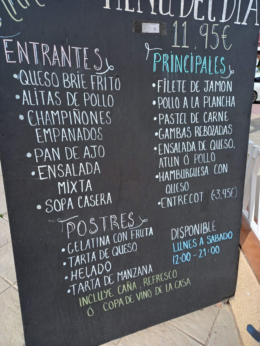 Marinasol Restaurant Cabo Roig Photo Menu 9