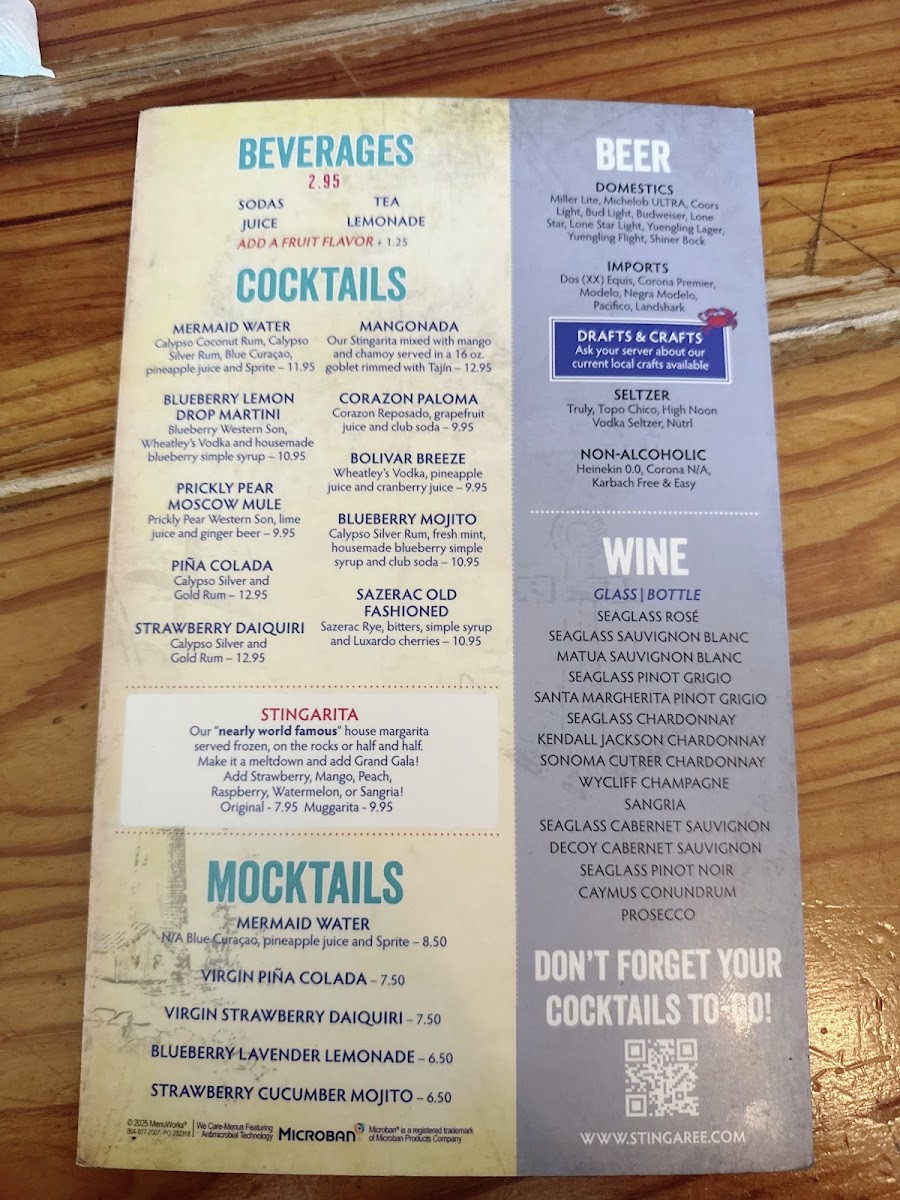 Stingaree Restaurant & Marina Photo Menu 3