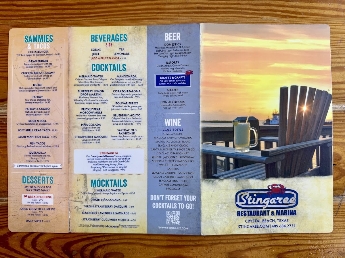 Stingaree Restaurant & Marina Photo Menu 6