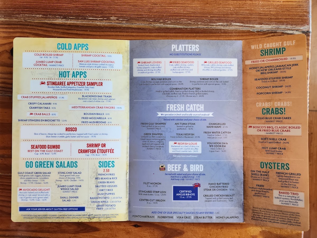 Stingaree Restaurant & Marina Photo Menu 8