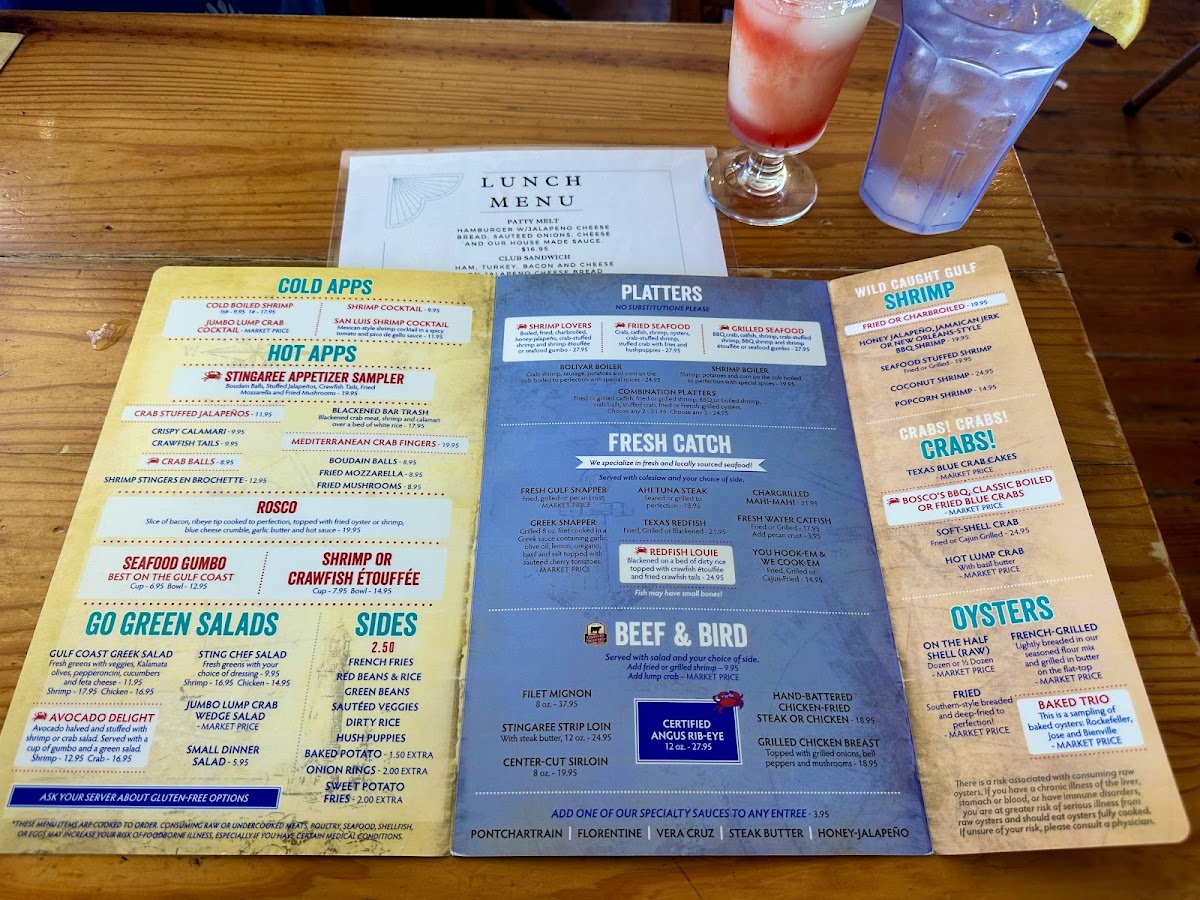 Stingaree Restaurant & Marina Photo Menu 9