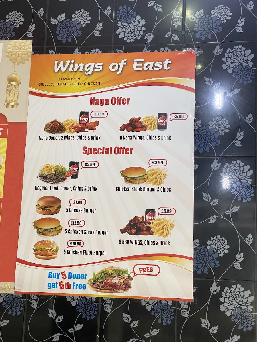 Wings of East Photo Menu 8