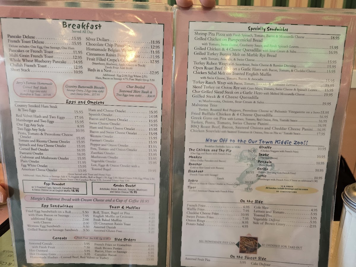 Our Town Grille Photo Menu 1