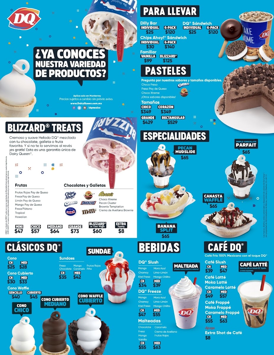 Dairy Queen® Plaza Cumbres Photo Menu 1