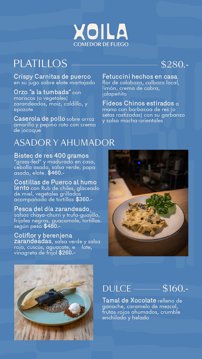 Xoila - Comedor de Fuego Photo Menu 1