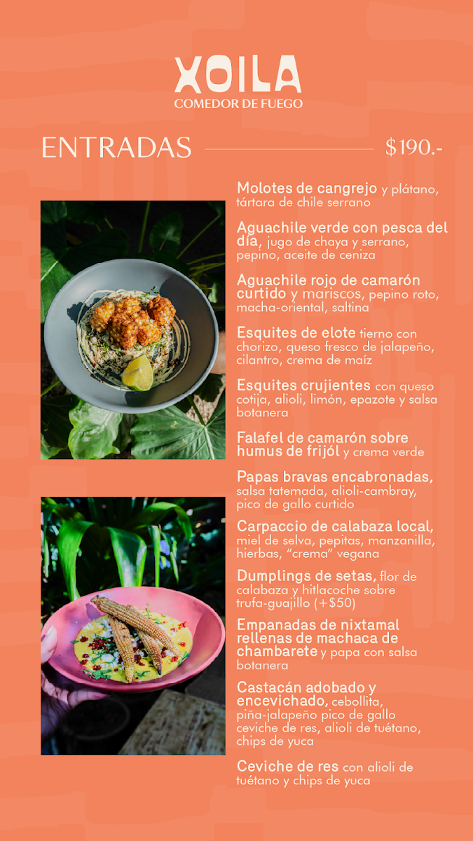 Xoila - Comedor de Fuego Photo Menu 2