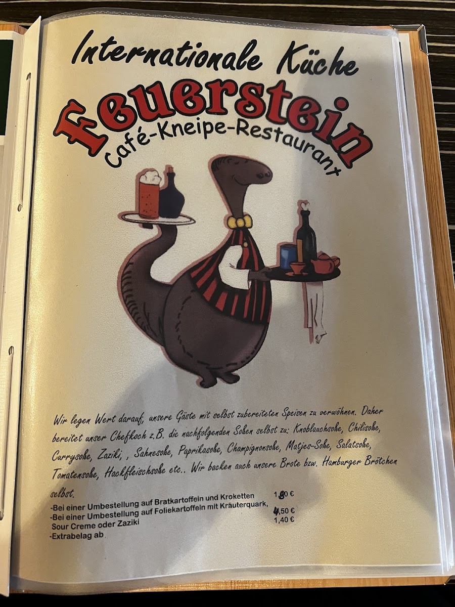 Restaurant Feuerstein Photo Menu 1