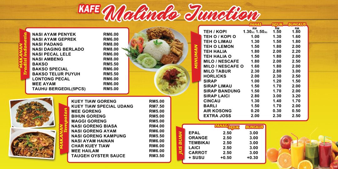 Kafe Malindo Junction Photo Menu 1