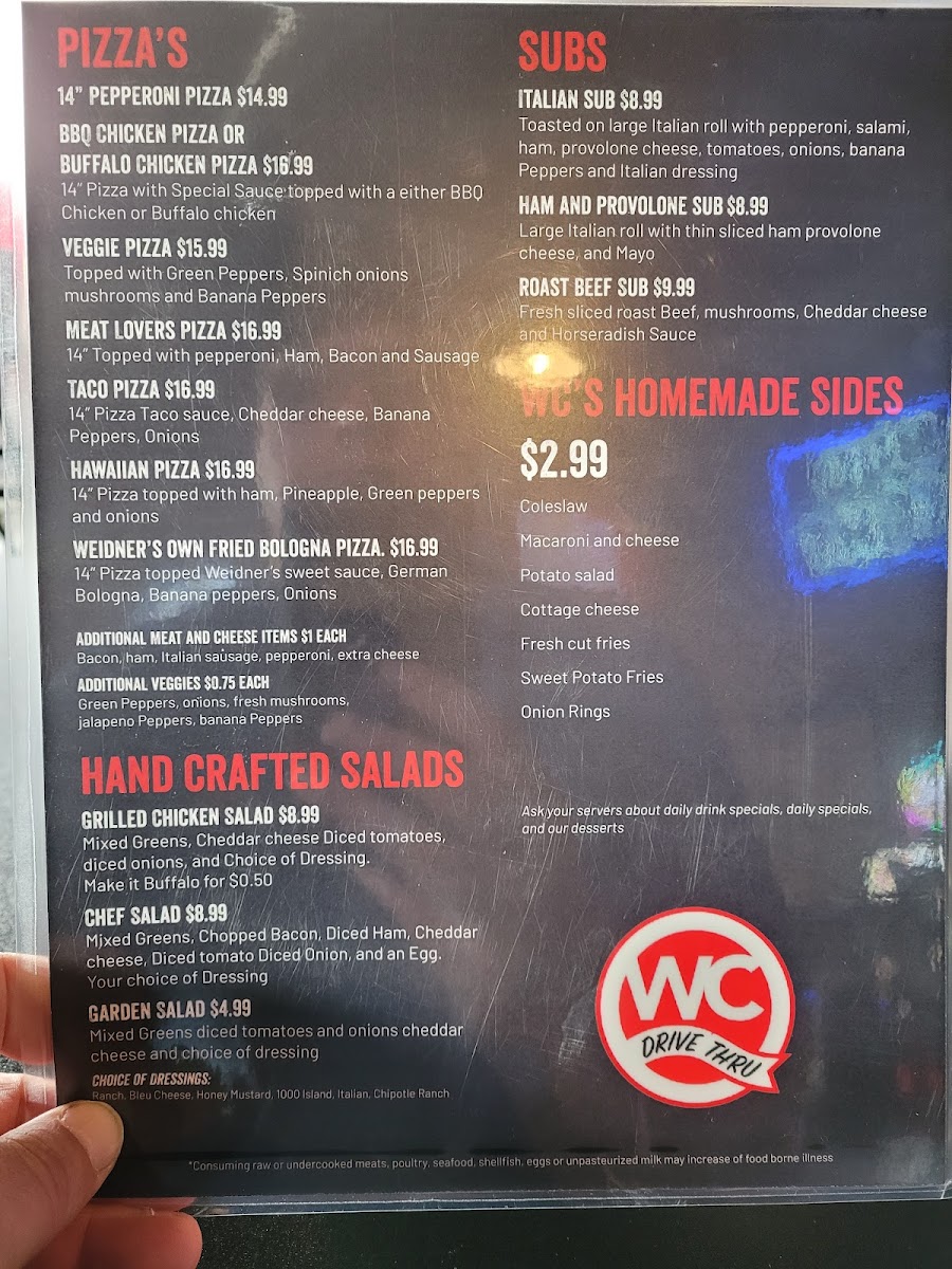 Weidner's Corner 2 - Baltimore, OH Photo Menu 2