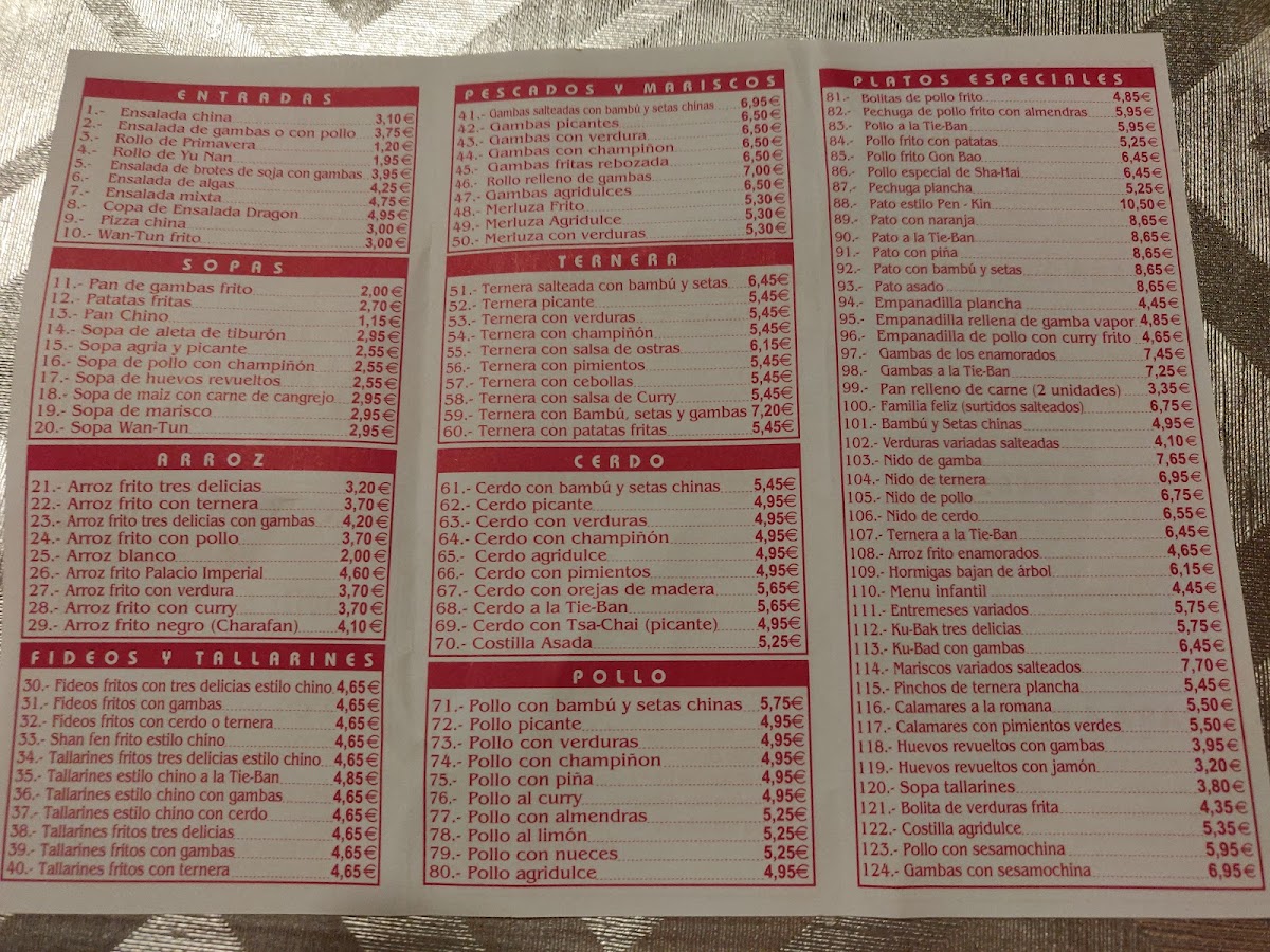 RESTAURANTE CHINO Dragon De Oro. Photo Menu 6