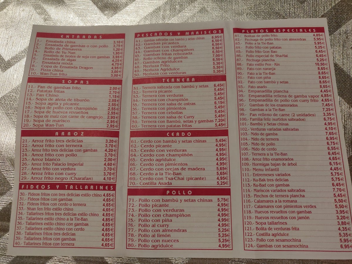 RESTAURANTE CHINO Dragon De Oro. Photo Menu 9