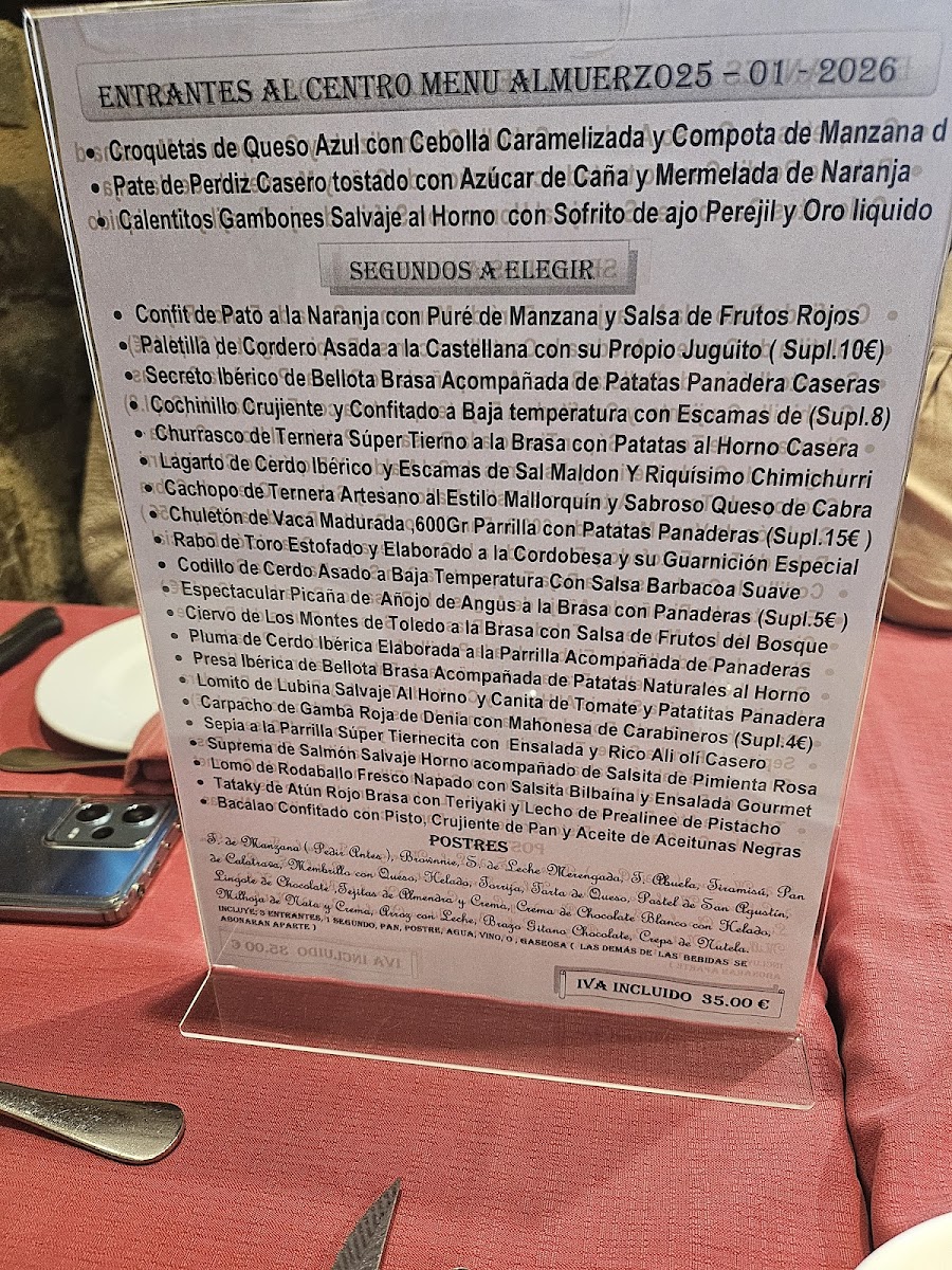 Restaurante La Parrilla de San Agustín Photo Menu 2