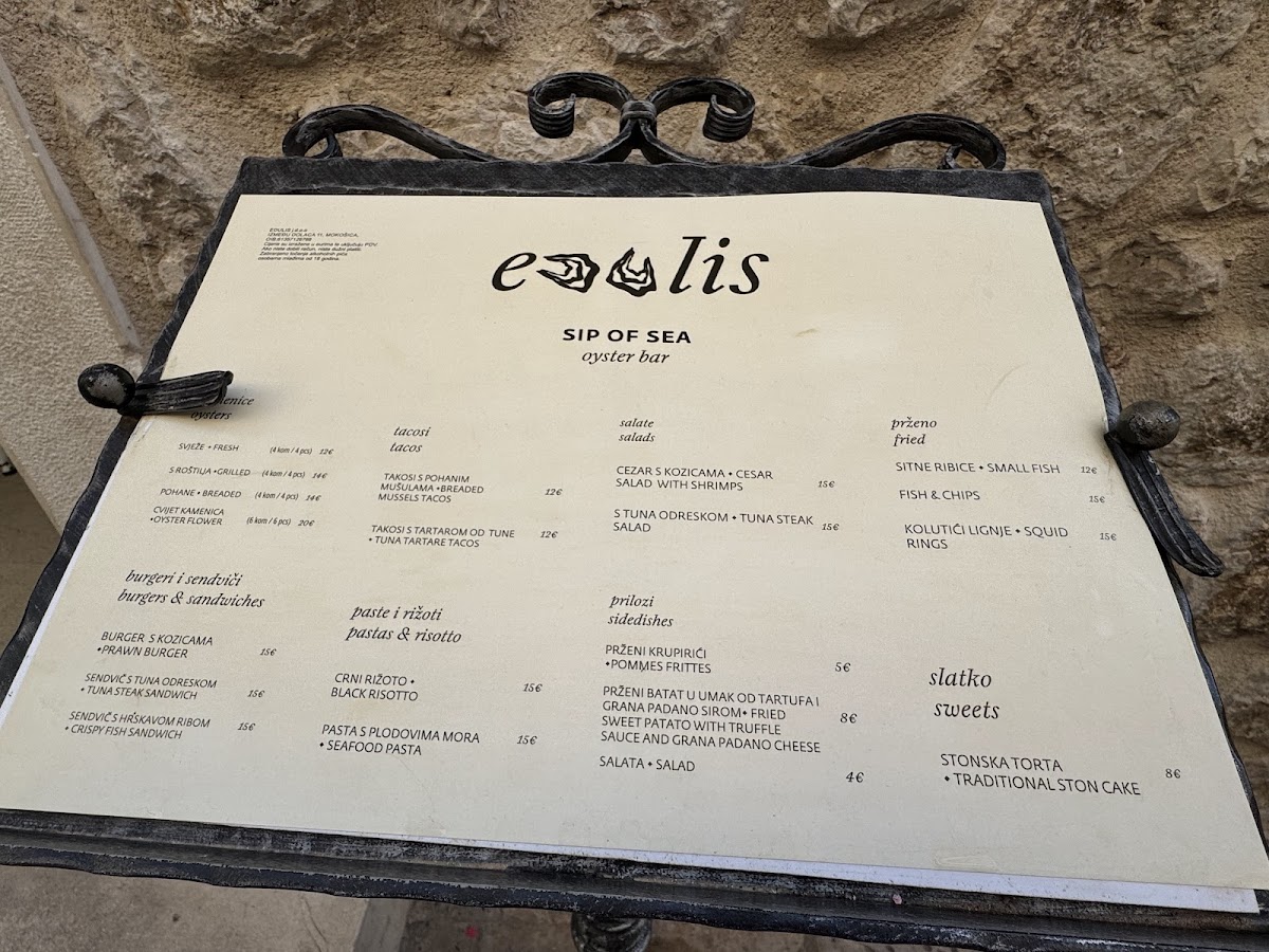 Edulis oyster bar Photo Menu 6