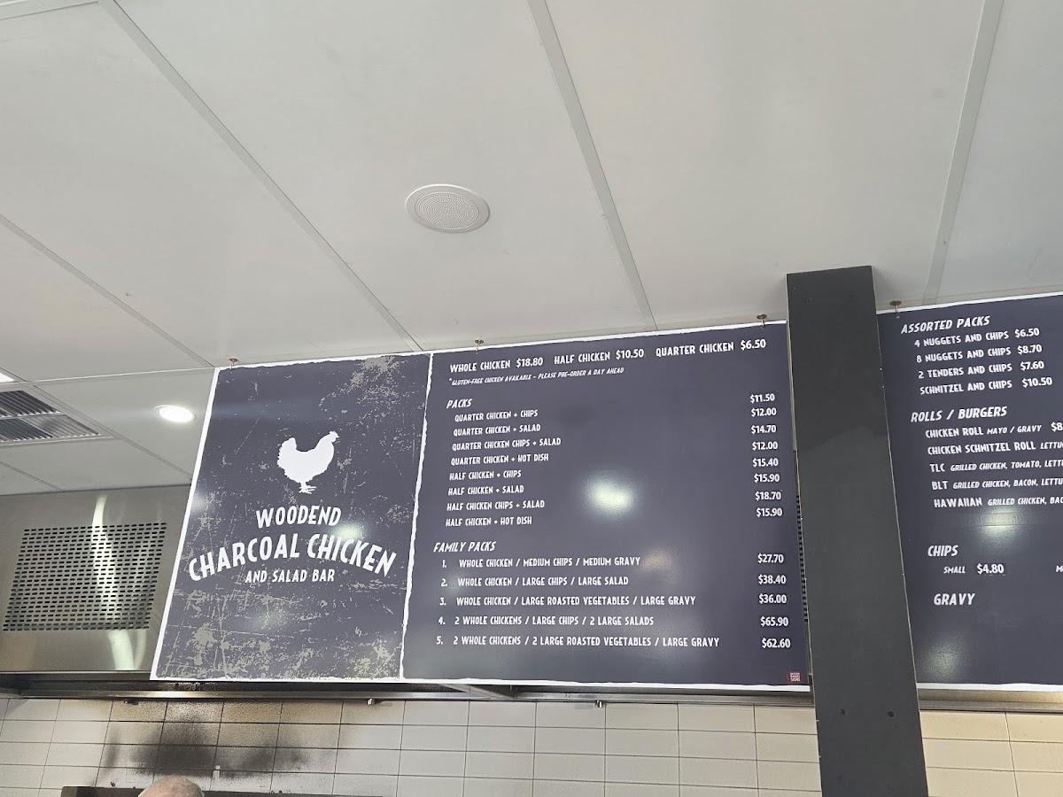 Woodend Charcoal Chicken & Gyros Bar Photo Menu 2