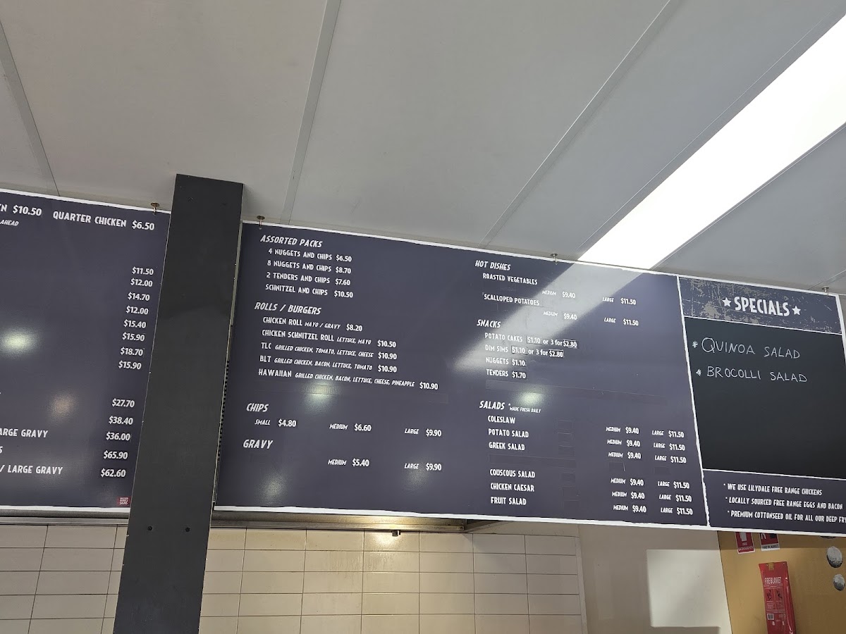 Woodend Charcoal Chicken & Gyros Bar Photo Menu 4