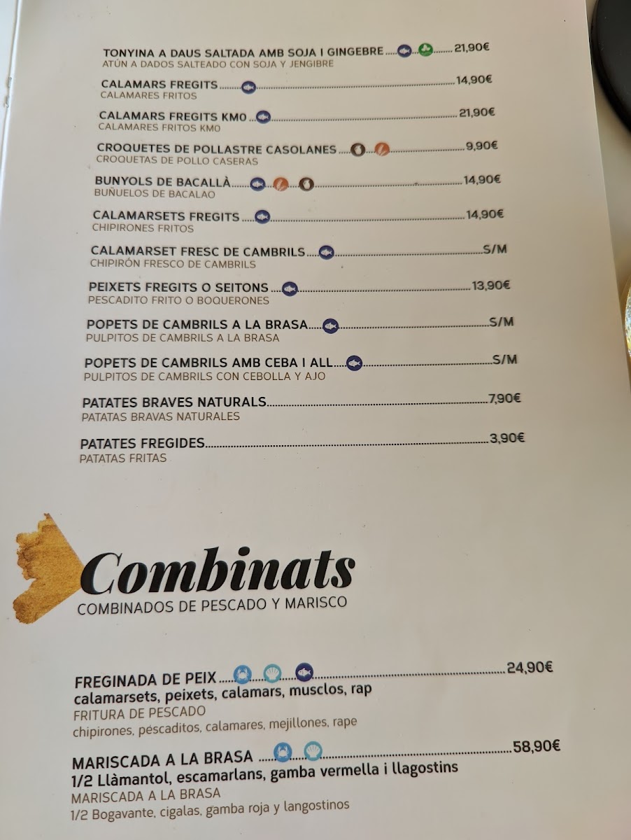 Restaurant Les Barques - Cuina marinera tradicional Photo Menu 1