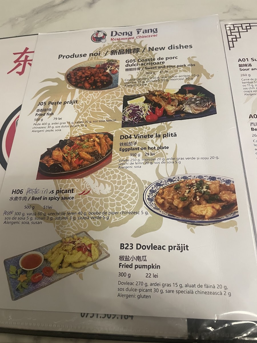 Dong Fang Restaurant Chinezesc Photo Menu 7