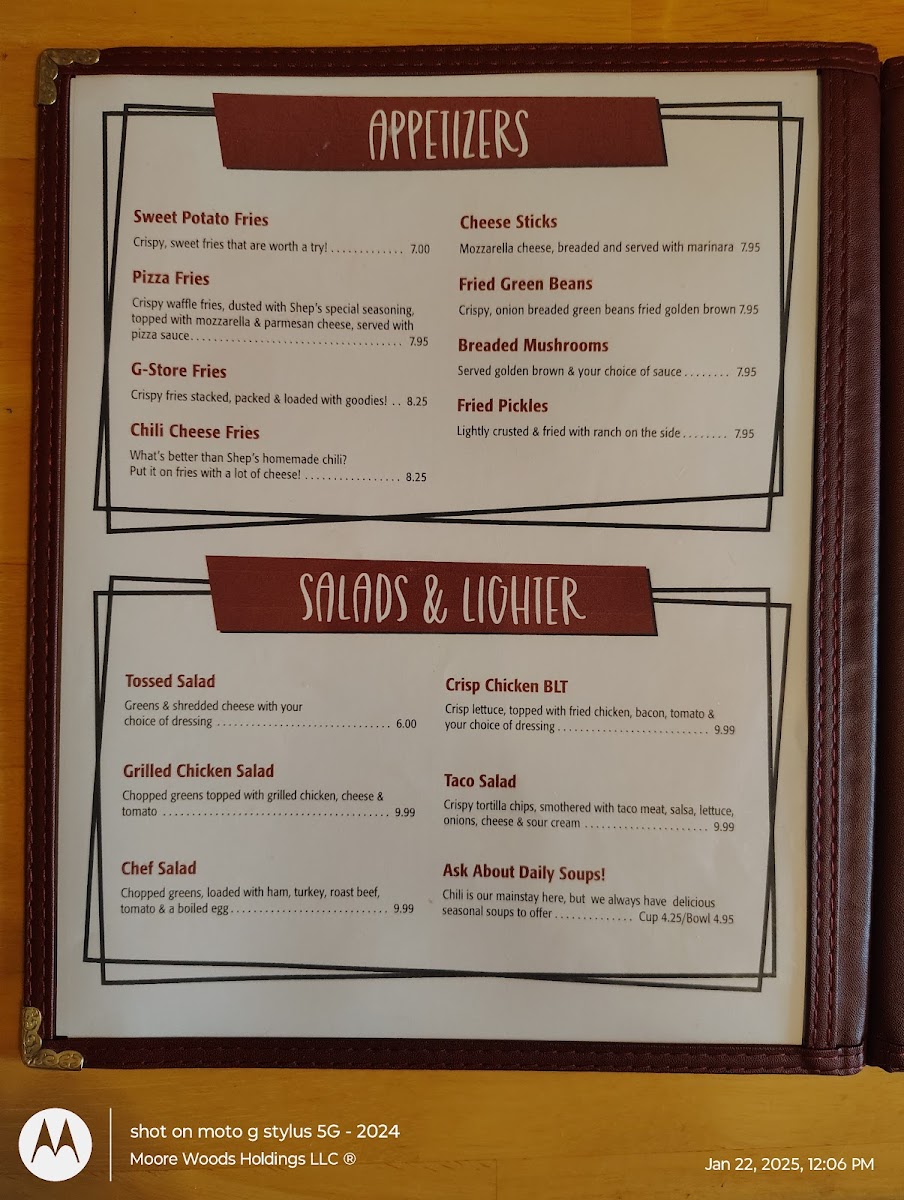 Augusta General Store Restaurant & Gift Shop Photo Menu 2