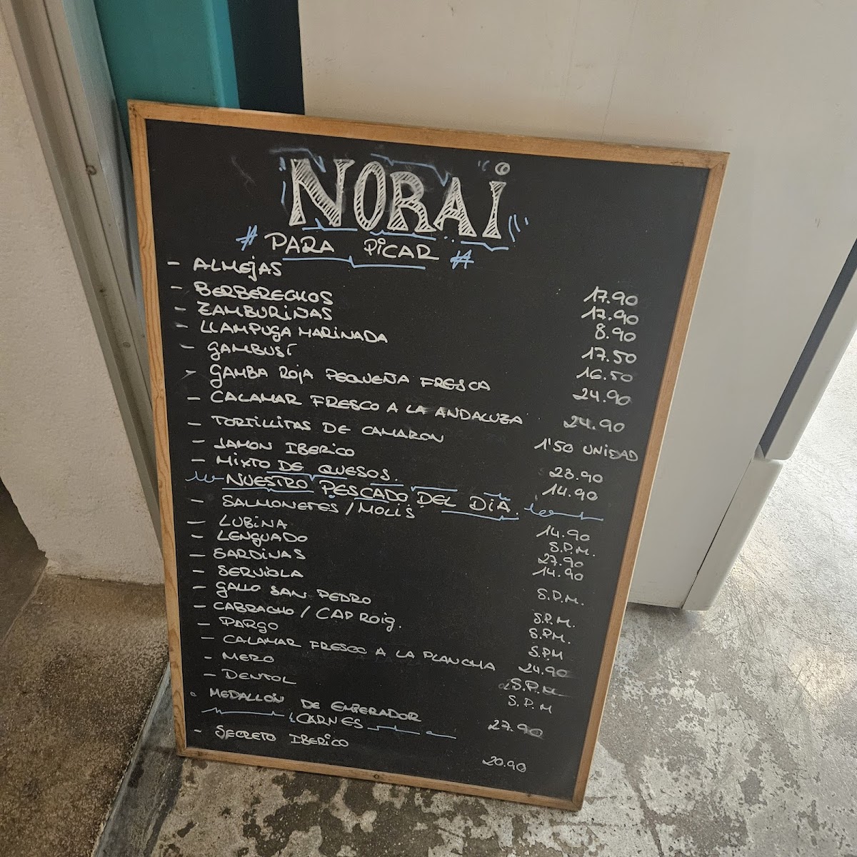 Norai Cala Rajada Restaurant-Cafeteria Photo Menu 4