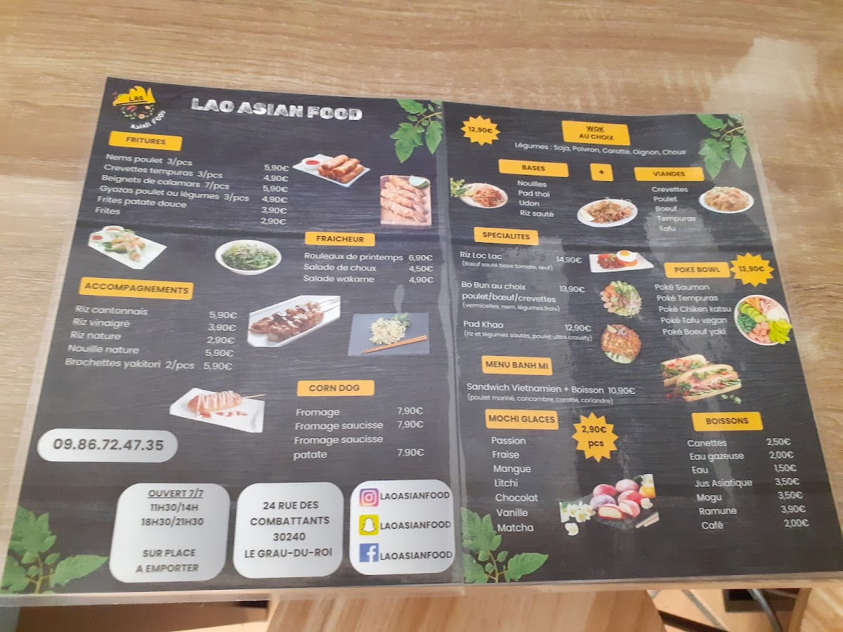 Lao Asian Food Photo Menu 3