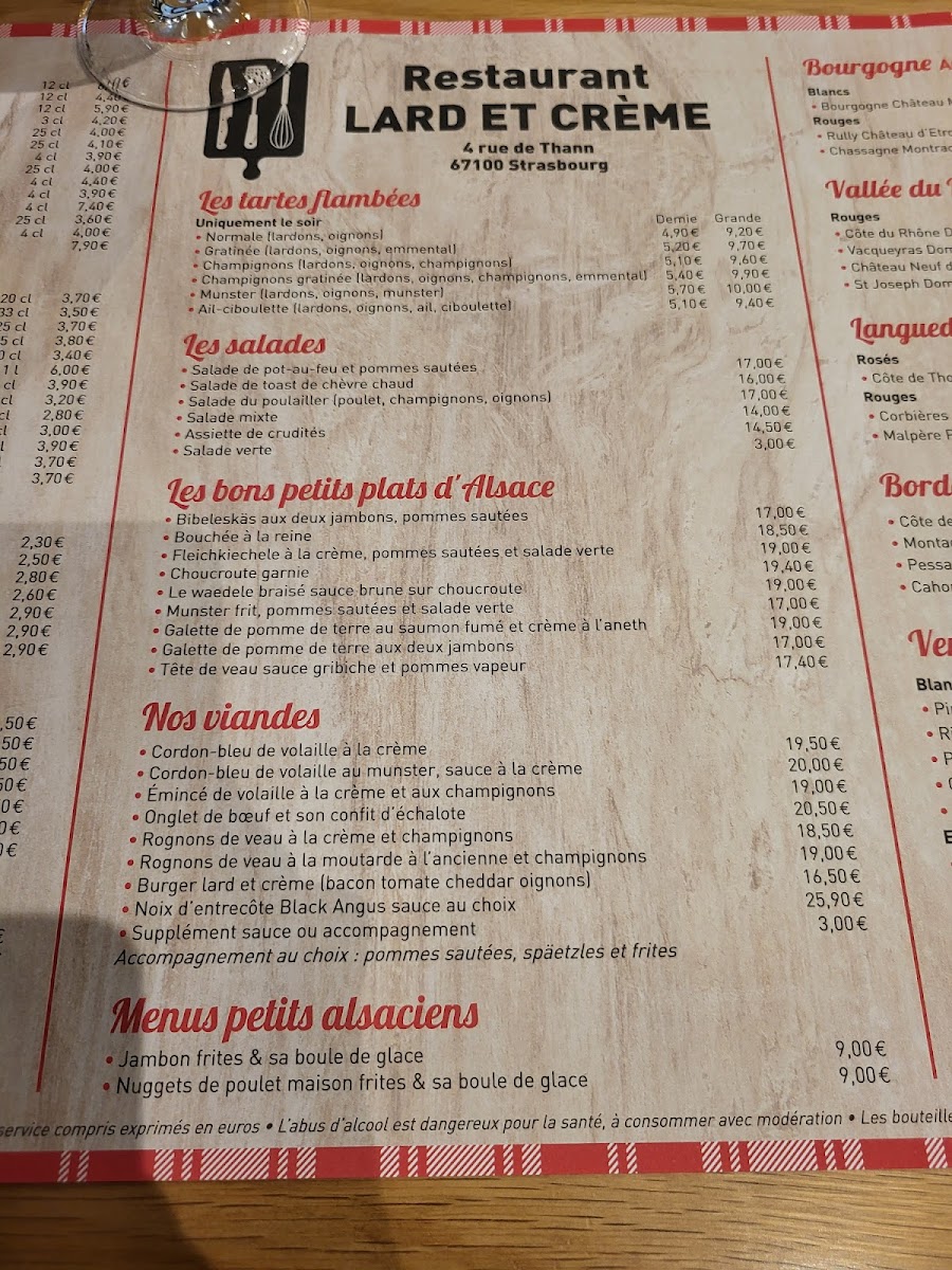 Lard et Crème Photo Menu 10