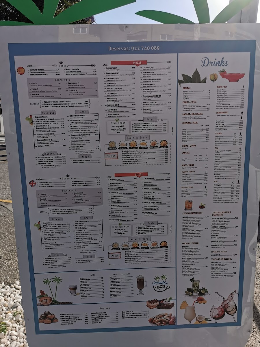 La Terrazza Pizzeria & Cocktail Restaurant Photo Menu 1