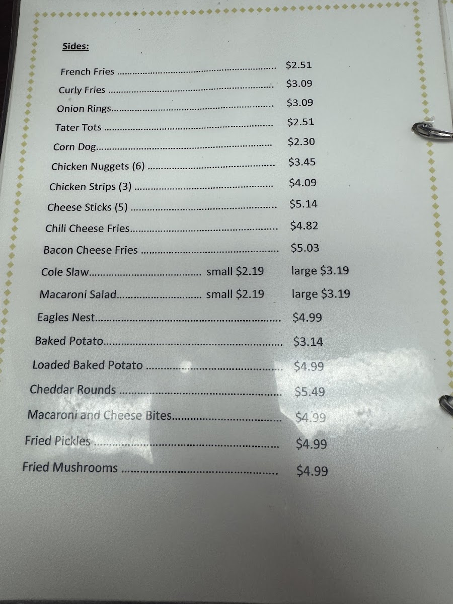 Red Stone Drive In Photo Menu 1