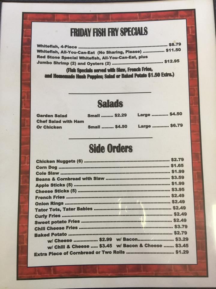 Red Stone Drive In Photo Menu 5