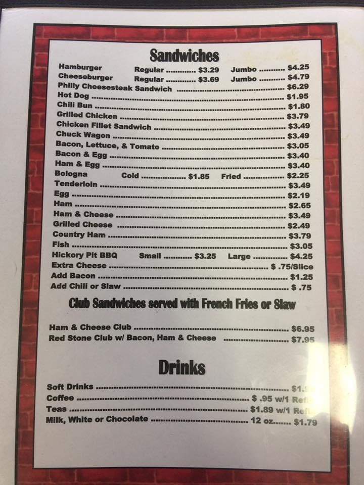 Red Stone Drive In Photo Menu 7