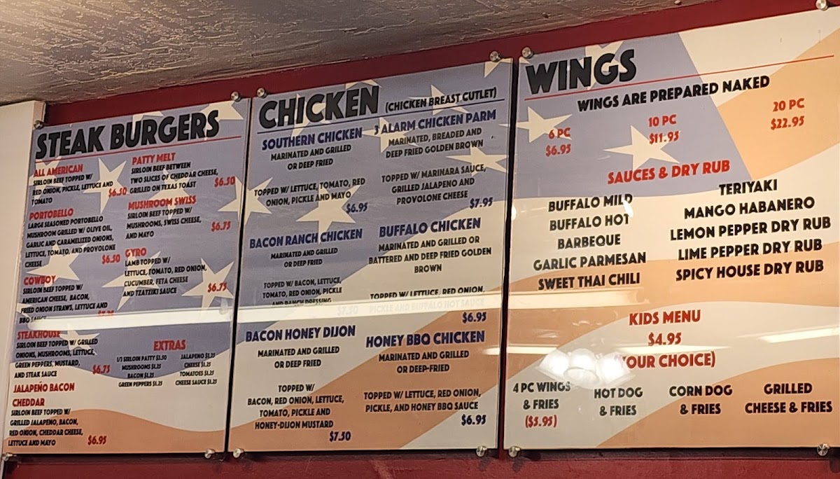 The Heroes Grill Photo Menu 2