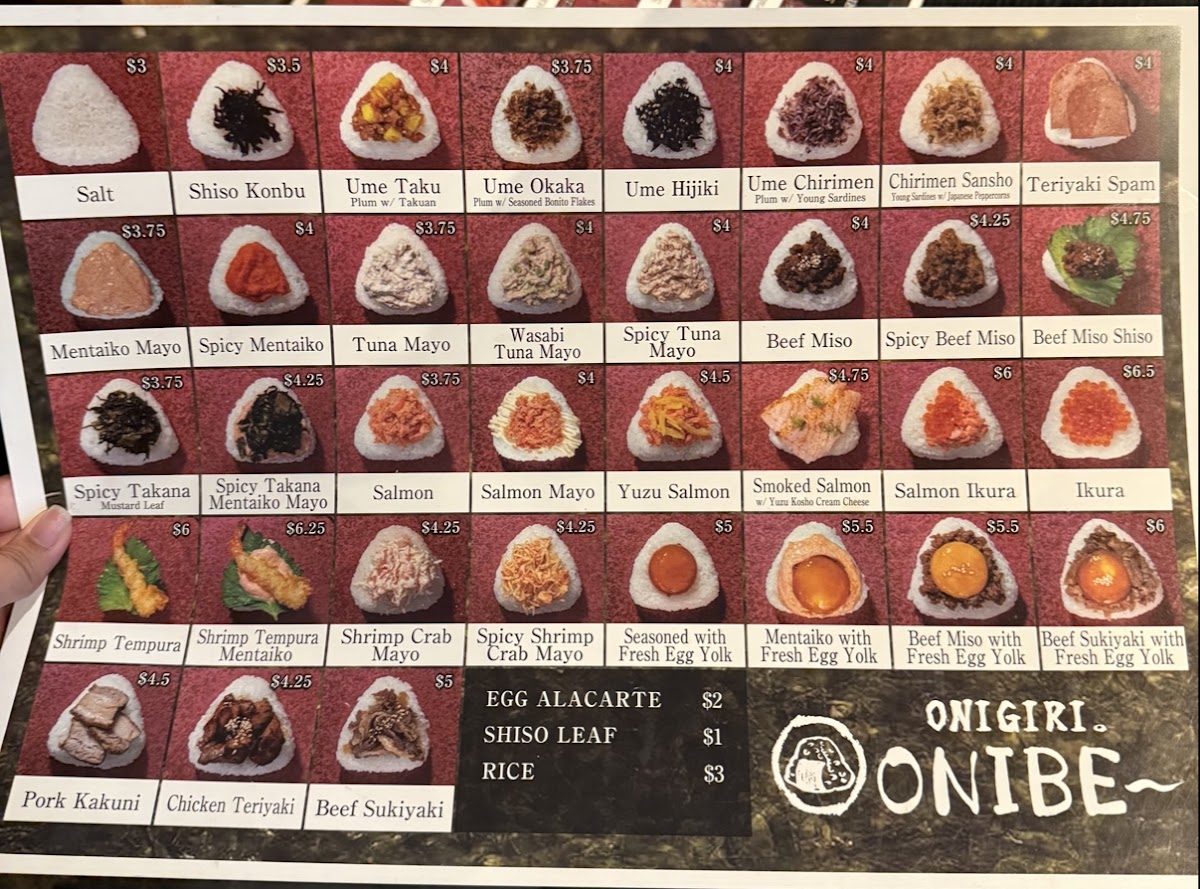 Onigiri Onibe Photo Menu 2