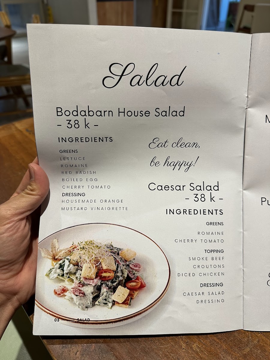 Boda Barn Photo Menu 7