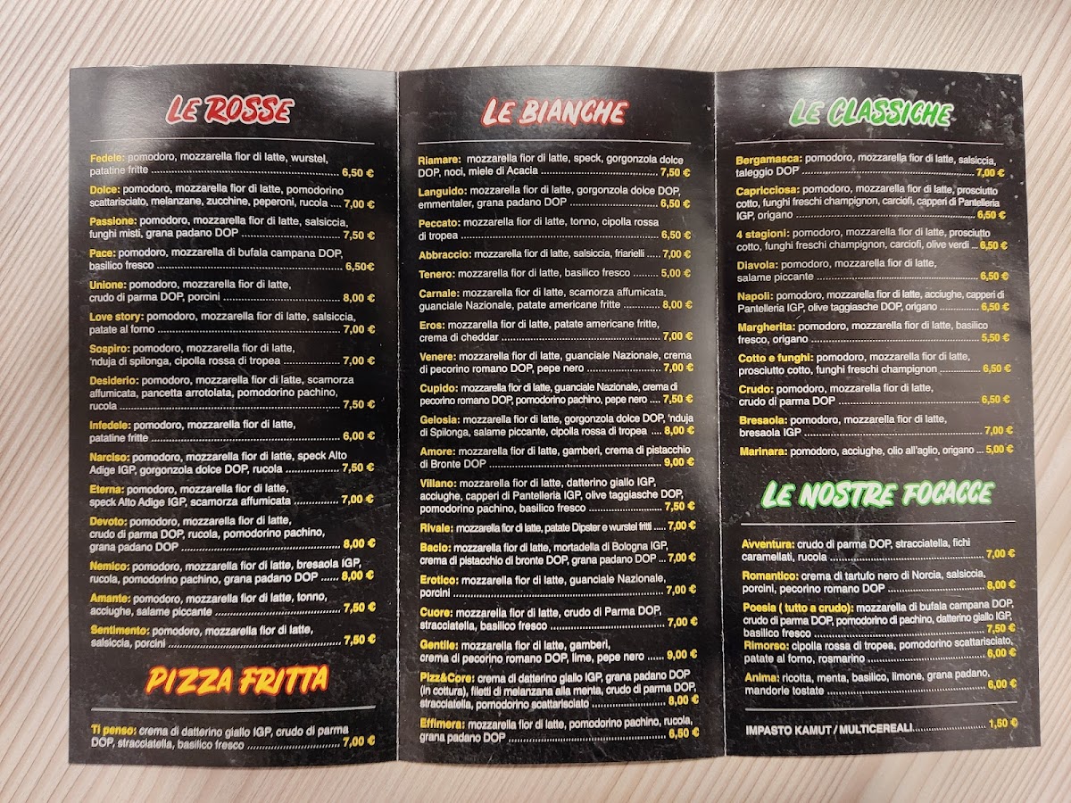 Pizz&Core Photo Menu 1