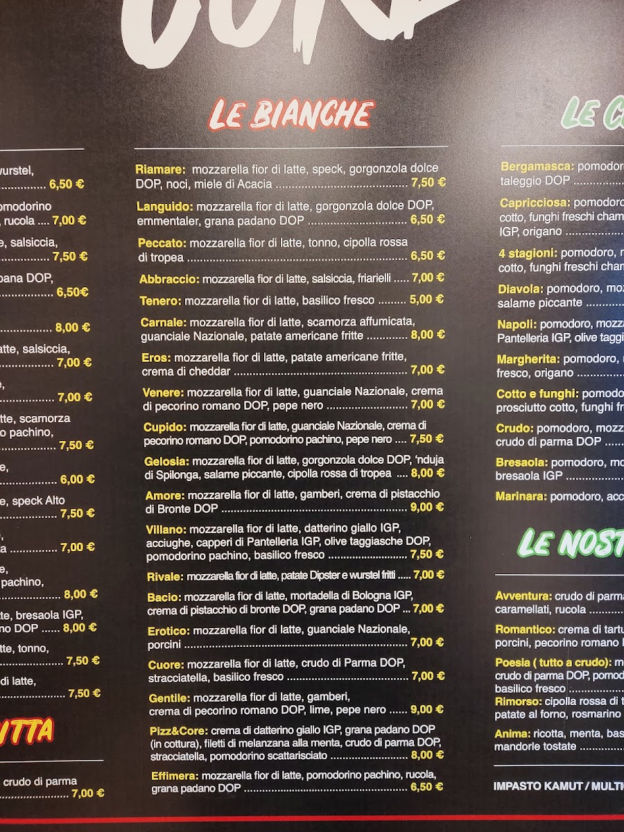 Pizz&Core Photo Menu 4
