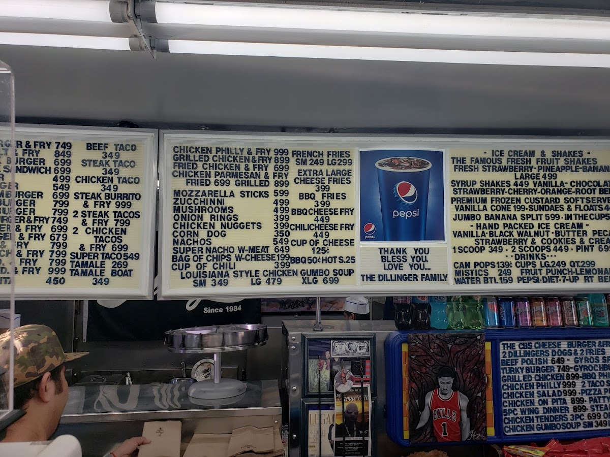 Dillingers Drive-In Inc Photo Menu 9