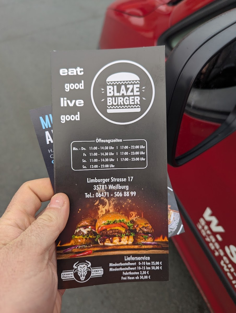 Blaze Burger Photo Menu 2