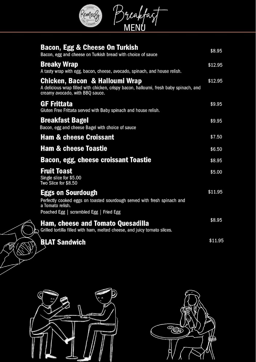 Remedy Espresso Cafe Photo Menu 1