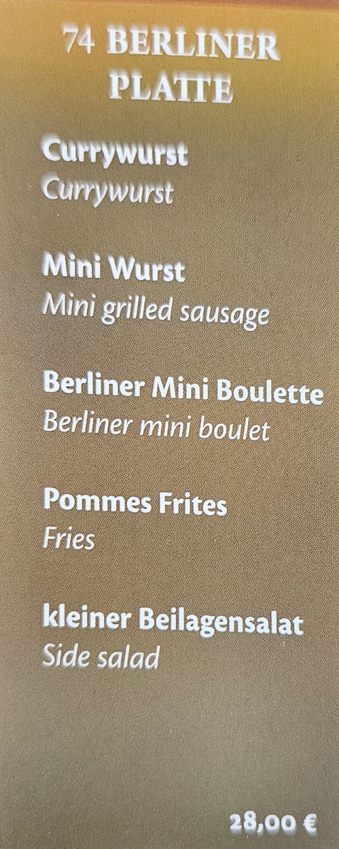 FAUSTUS SCHNITZELHAUS Photo Menu 1