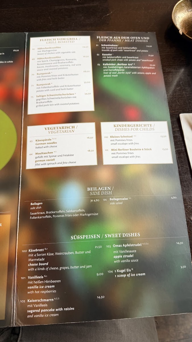 FAUSTUS SCHNITZELHAUS Photo Menu 2