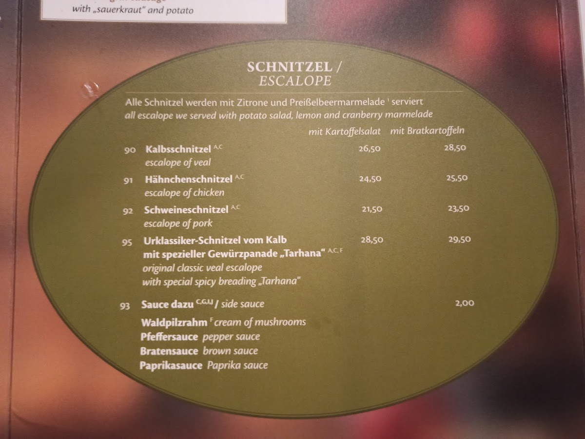 FAUSTUS SCHNITZELHAUS Photo Menu 4