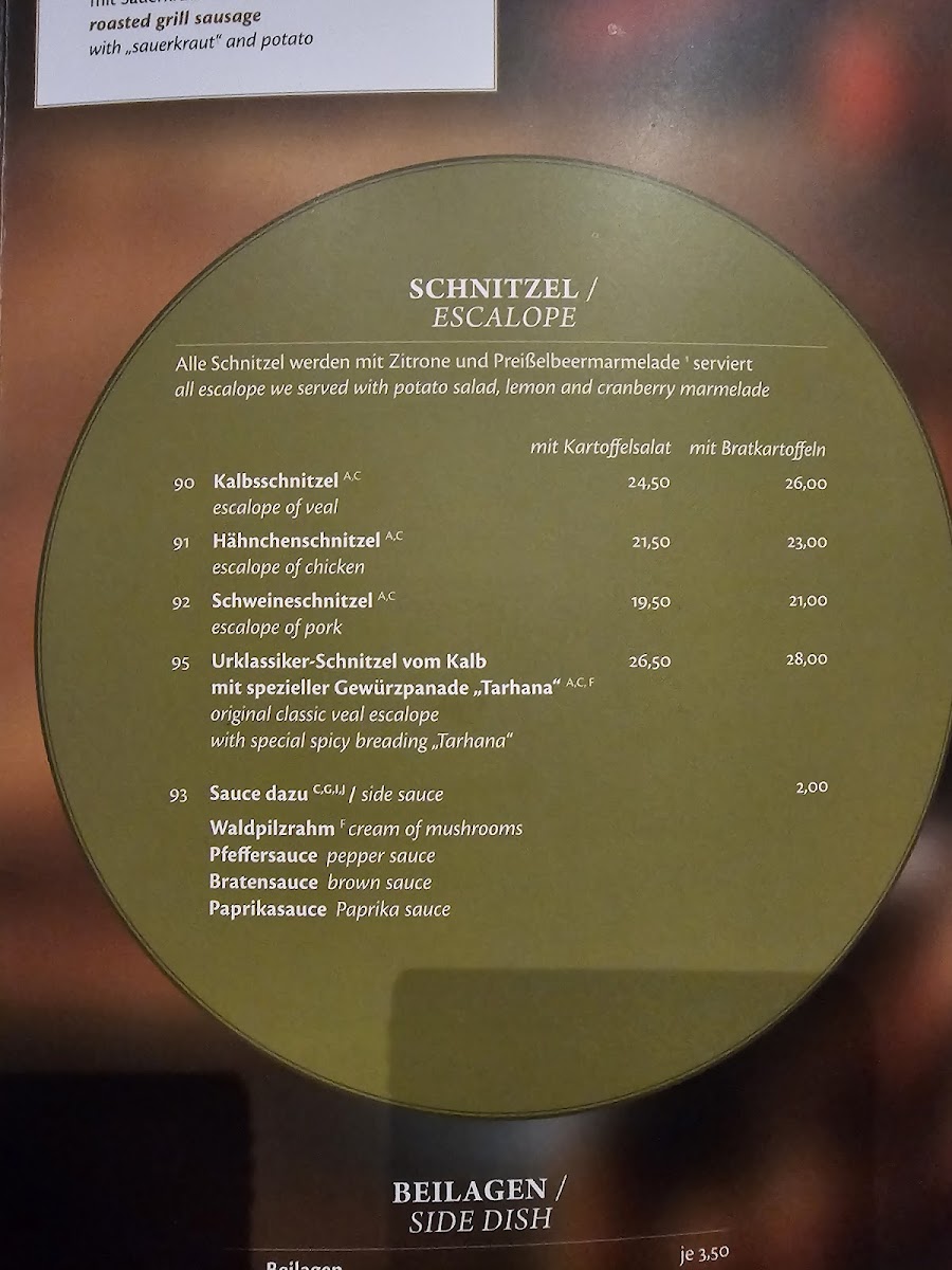 FAUSTUS SCHNITZELHAUS Photo Menu 9