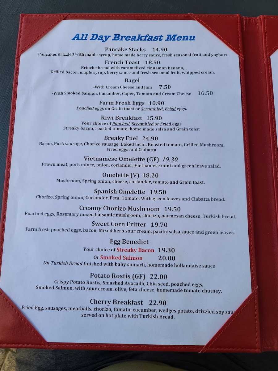 Cherry Cafe Photo Menu 2