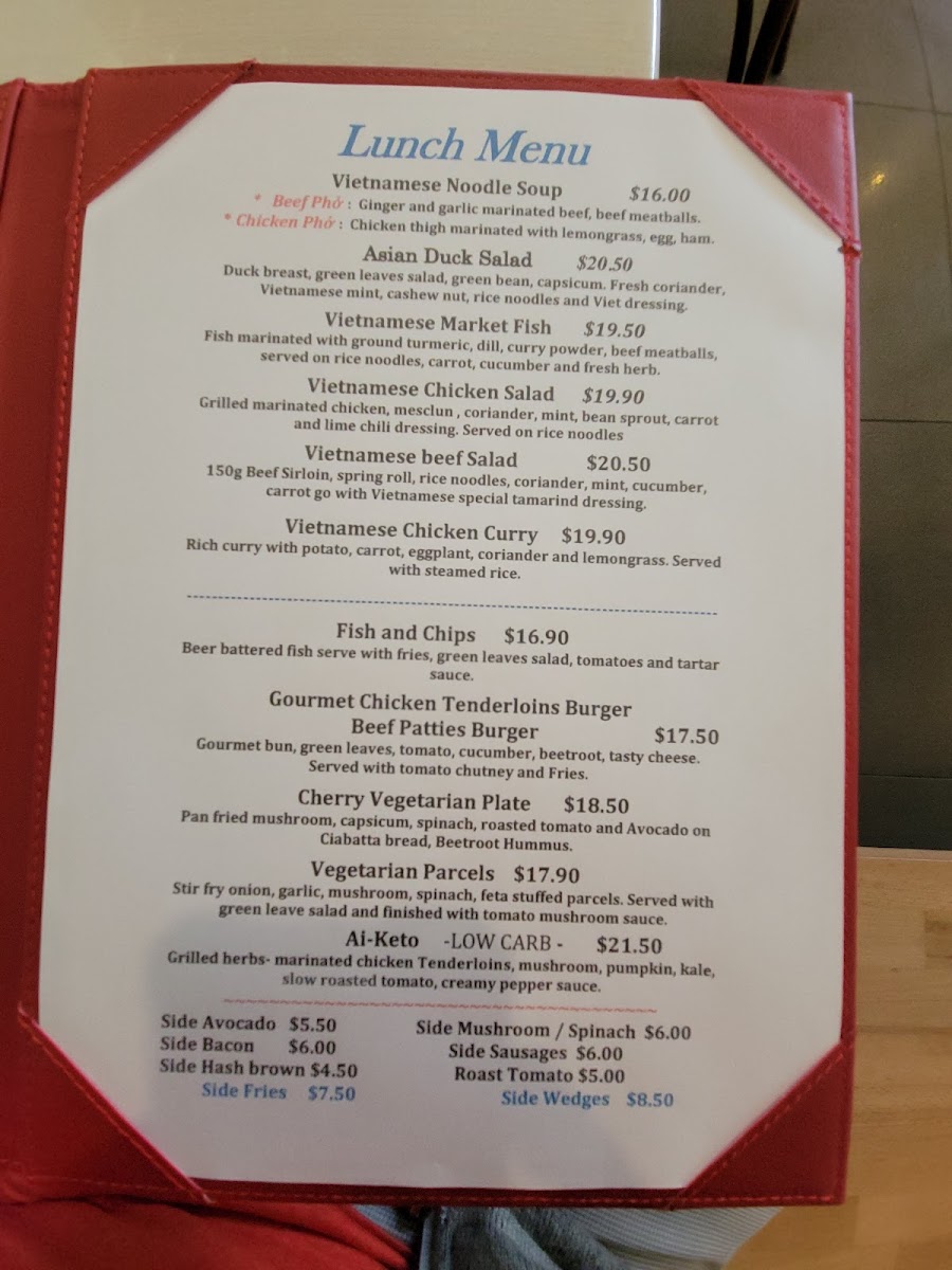 Cherry Cafe Photo Menu 4