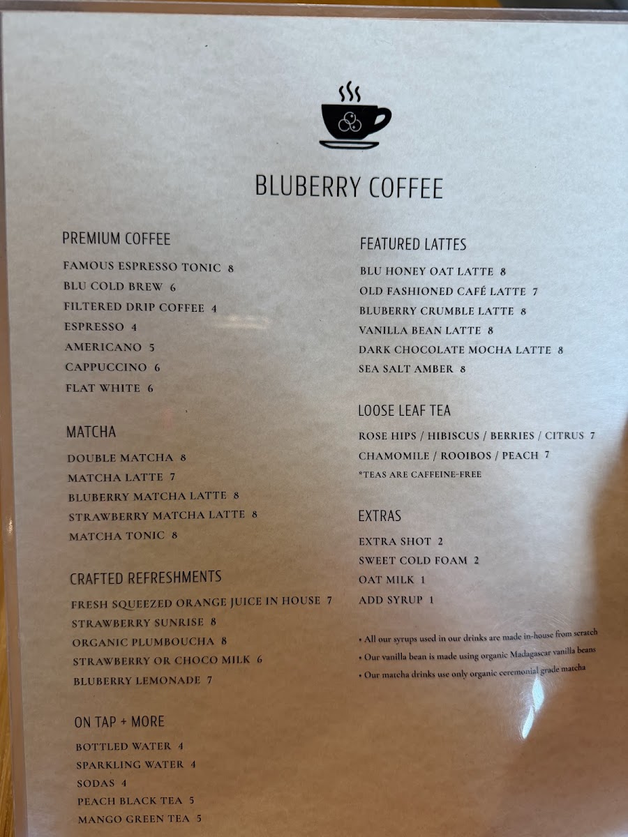 Bluberry Social Photo Menu 2